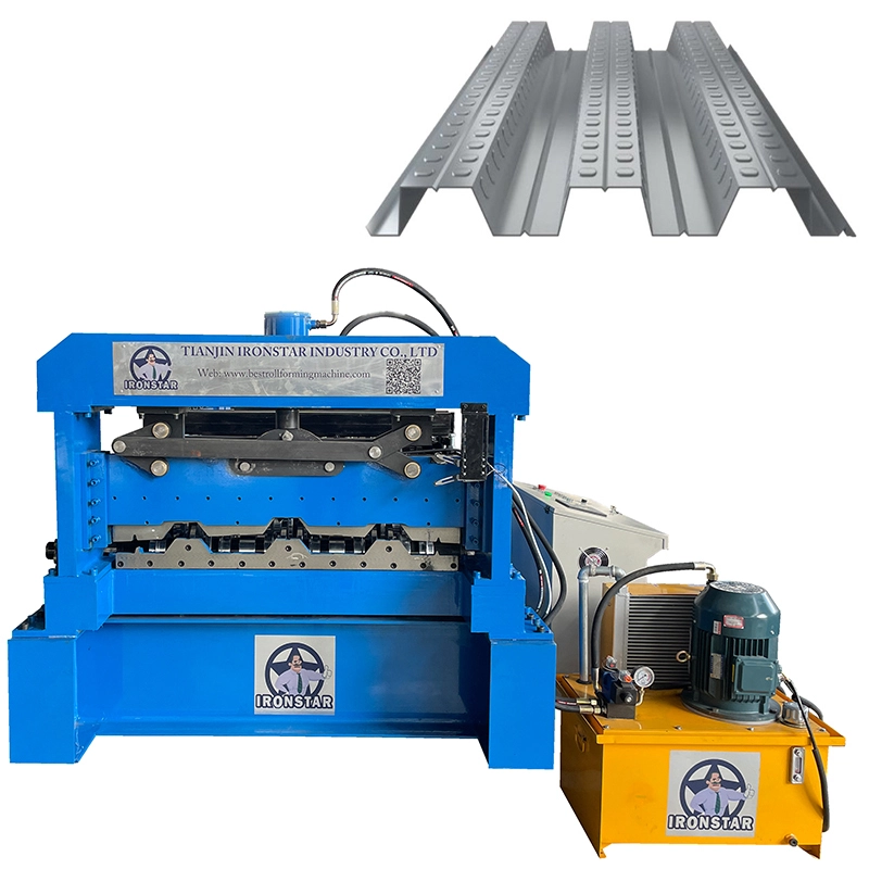 IRONSTAR 1000 floor deck roll forming machine in Indonesia 1