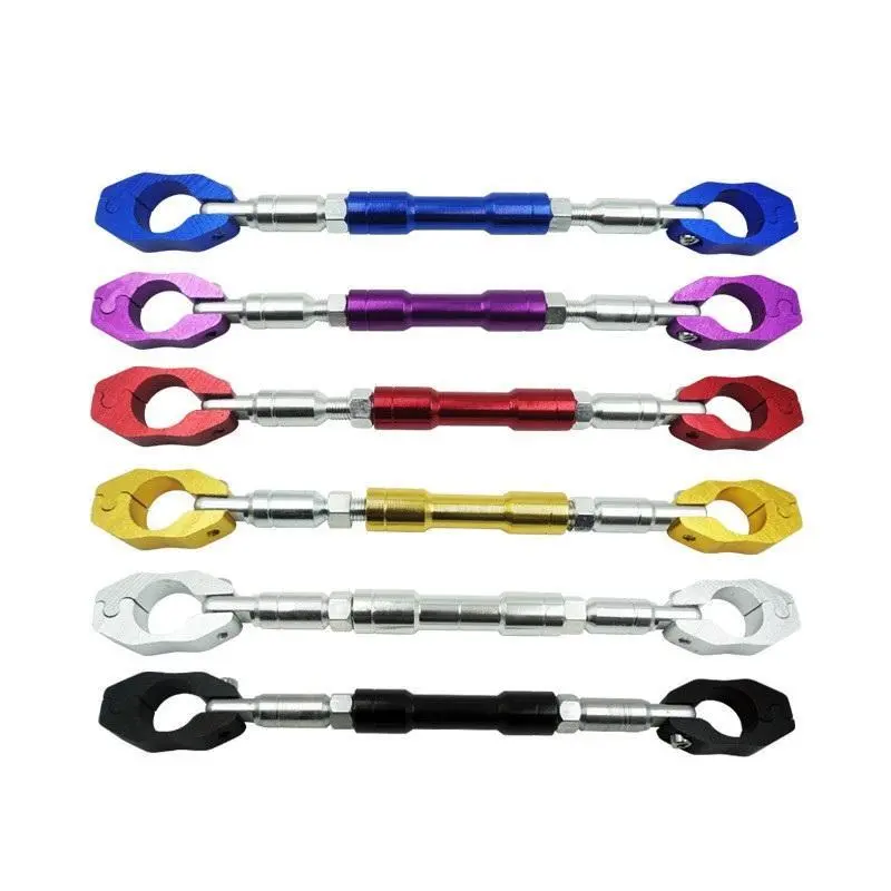 Motorcycle Motorbike Handlebar Brace & Clamp Crossbar Bar Set Aluminum Alloy 1