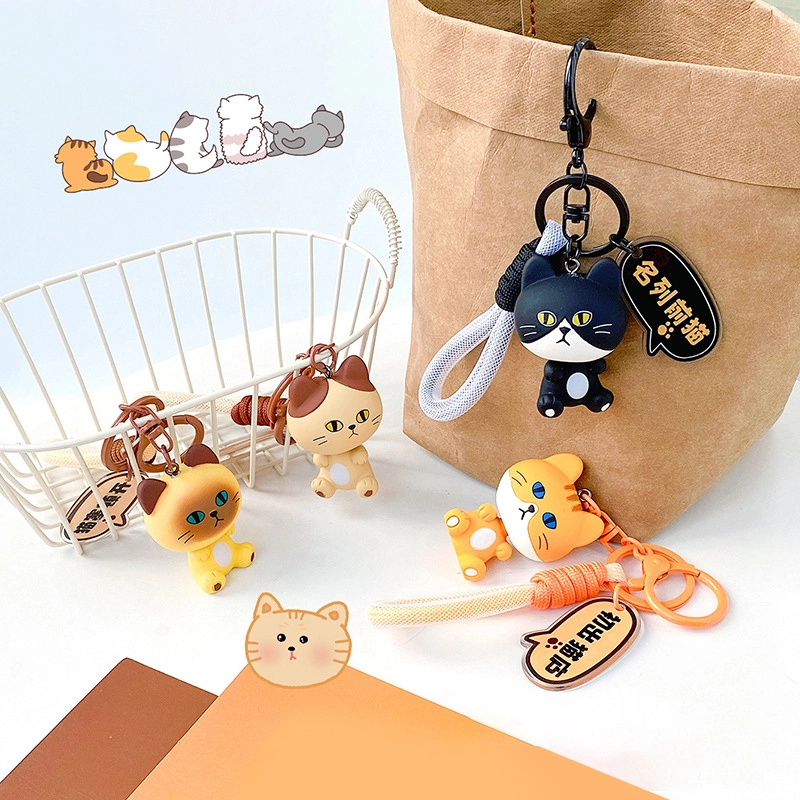 Infinite heart series hand rope buckle bobble head cat accessories resin pendant cartoon animal wholesale RANHONG 1