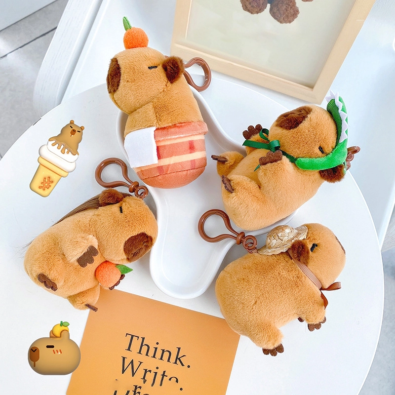 Bag plush pendant pufferfish Jun series fabric doll buckle pufferfish Jun keychain accessories RANHONG 1