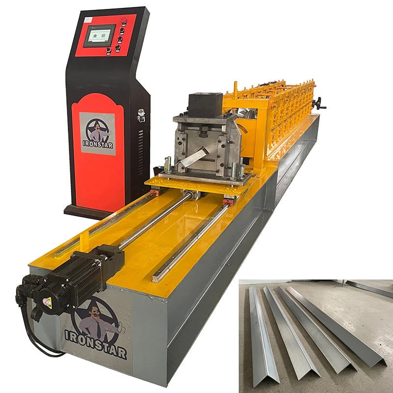 IRONSTAR 1.5mm 40*40mm tracking cutting angle bead roll forming machine for Kazakhstans 1