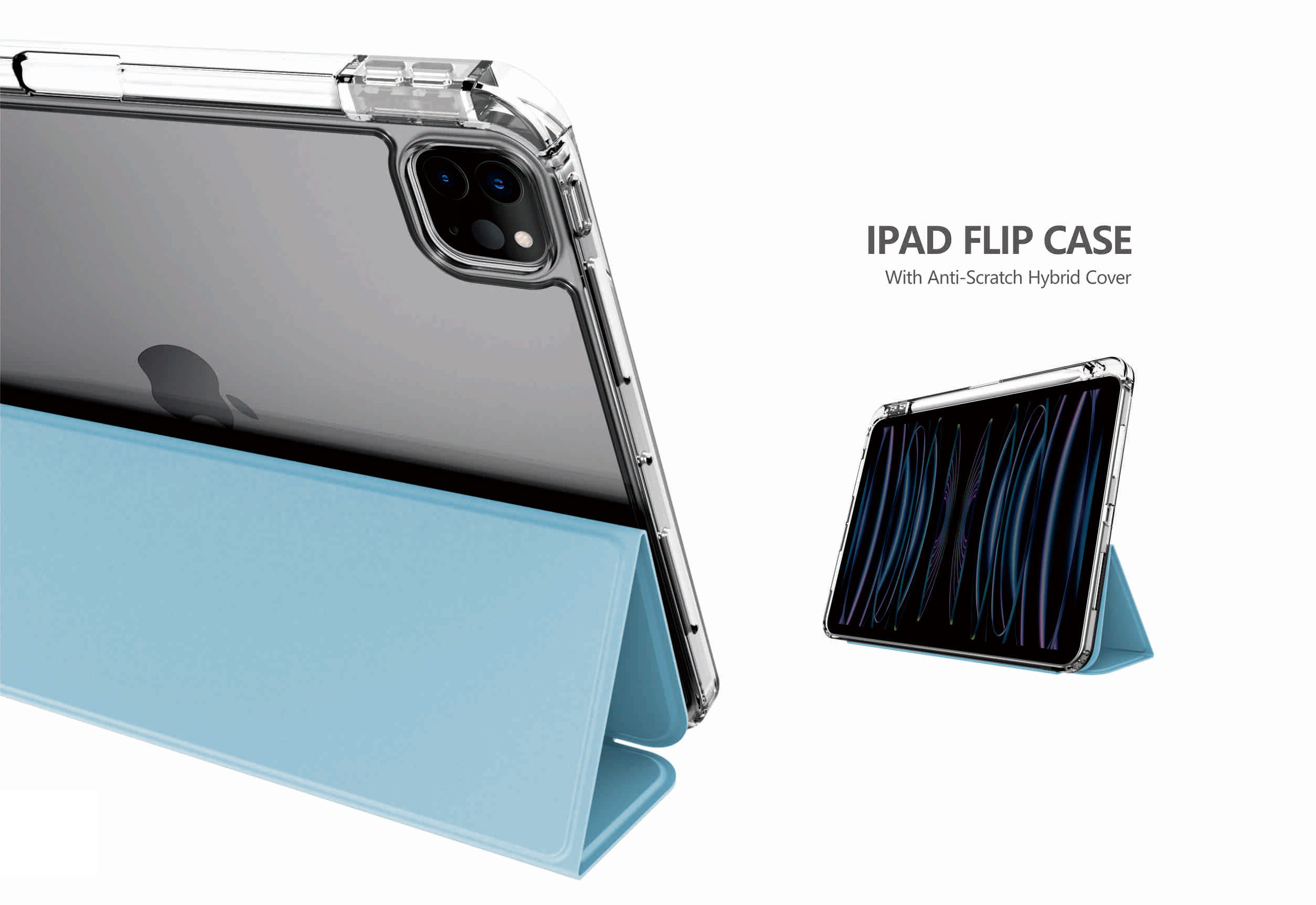 Étui Premium pour nouvel iPad 2024, étui Transparent anti-rayures avec coin de rebond pour iPad Air 11 13 6/5 iPad pro 11, housse en cuir 8