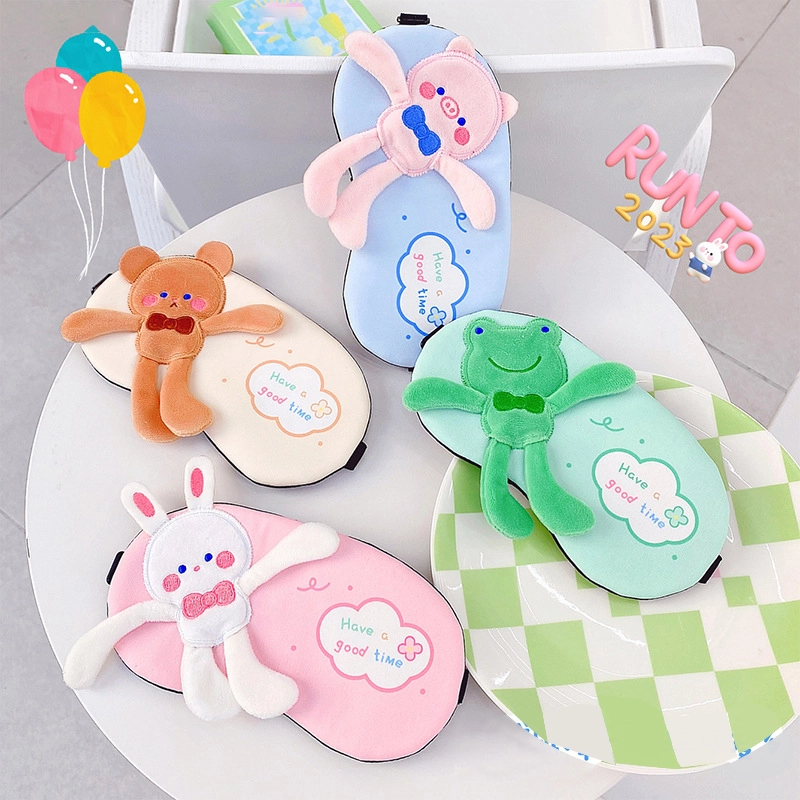 Gift Ice Pack Eye Mask -Pull Out Cute Multi Shade Sleeping Eye Mask Wholesale Manufacturer RANHONG 1