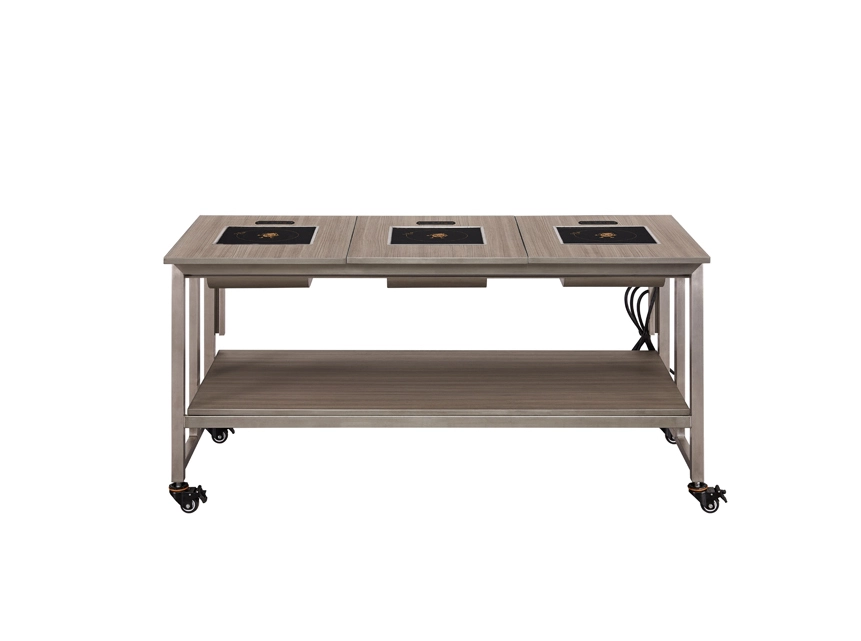 Stasiun Buffet Stainless Steel Stasiun Papan Panas Listrik BF6042 Yumeya 1