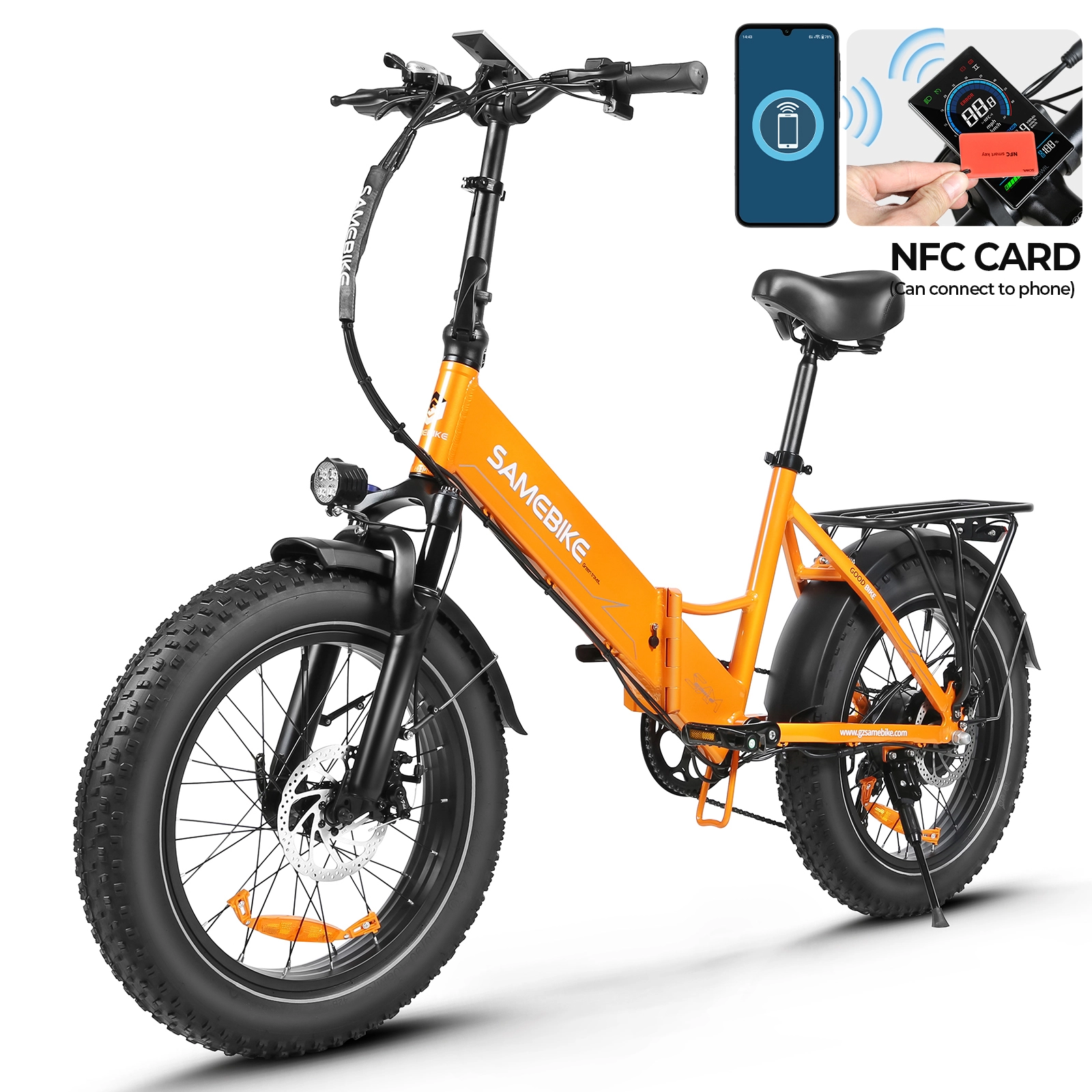 Vélo électrique pliant SAMEBIKE LOTDM200-II 20 avec carte NFC 1