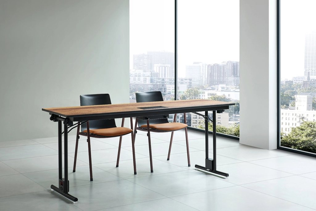 Steel Hotel Conference Table With Power Outlets GT763 Yumeya 1
