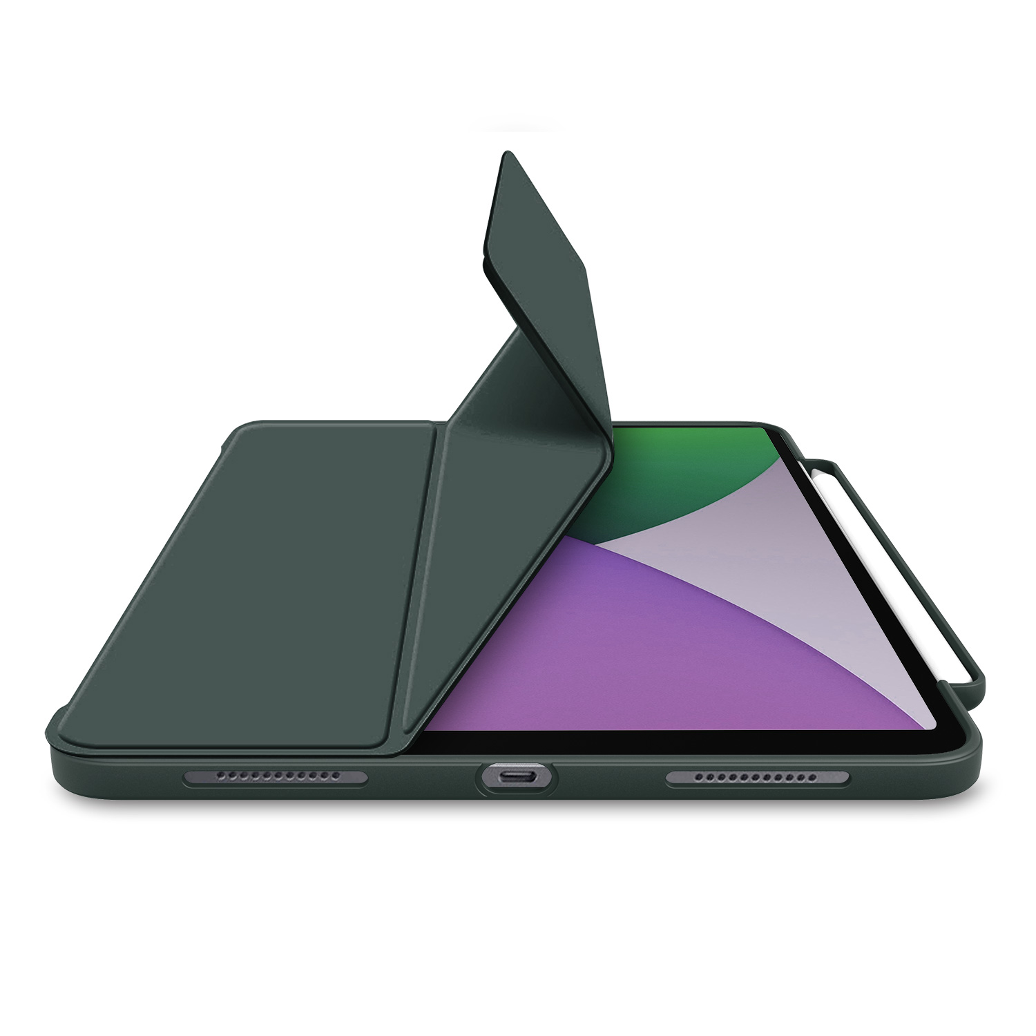 BSCI Factory Auto Sleep Wake Magnetic PU Leather Stand Smart case cover Pencil Holder For iPad Pro 11 for iPad Air 5 2024 6