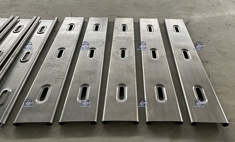 IRONSTAR perforated medical bed bracket roll forming machine in Egypt 4