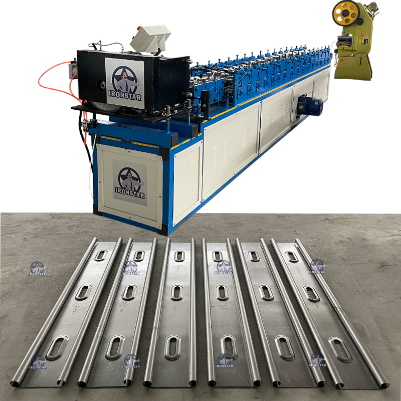 IRONSTAR perforated medical bed bracket roll forming machine in Egypt 1