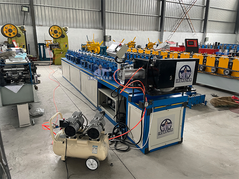 IRONSTAR perforated medical bed bracket roll forming machine in Egypt 3