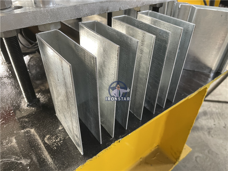 IRONSTAR roller shutter door guide rail track roll forming machine in Saudi Arabia 4