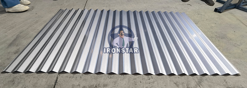 Machine de formage de rouleaux de tôle de toit ondulée IRONSTAR 762 800 0,13-0,4 MM en Afrique 6