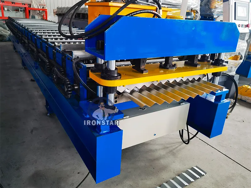 Machine de formation de rouleau de toit en ondulé Tianjin Port - Pour le bâtiment - Ironstar 3