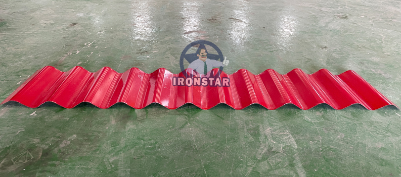 IRONSTAR 836 corrugated sheet making machine in Bolivia 5