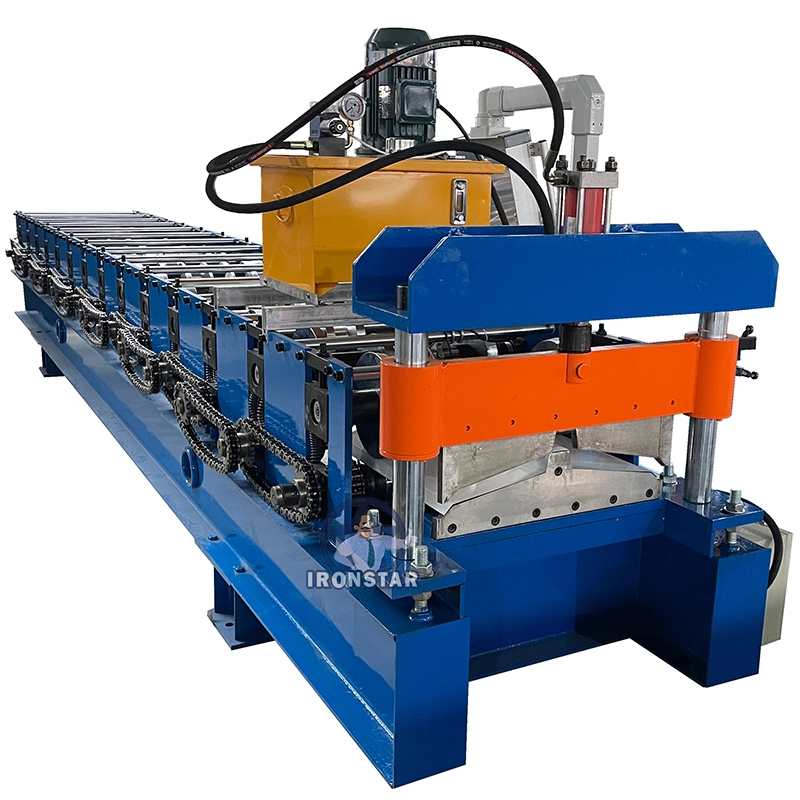 IRONSTAR metal roof ridge cap roll forming machine in Guyana 1