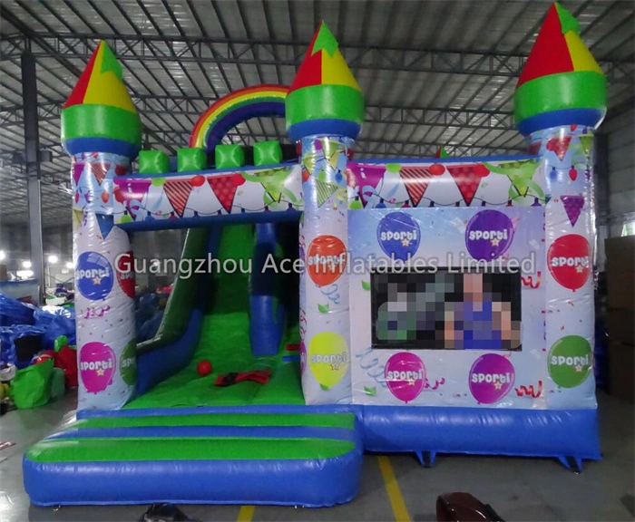 Château gonflable gonflable de ballons colorés d'extérieur : aire de jeux amusante pour les enfants 1