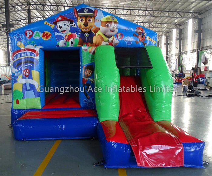 Paw Patrol Theme Inflatable Bouncer Combo Slide for Kids Party 1
