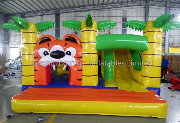 Château gonflable gonflable Tiger Jungle - Parfait pour les fêtes d'enfants 1