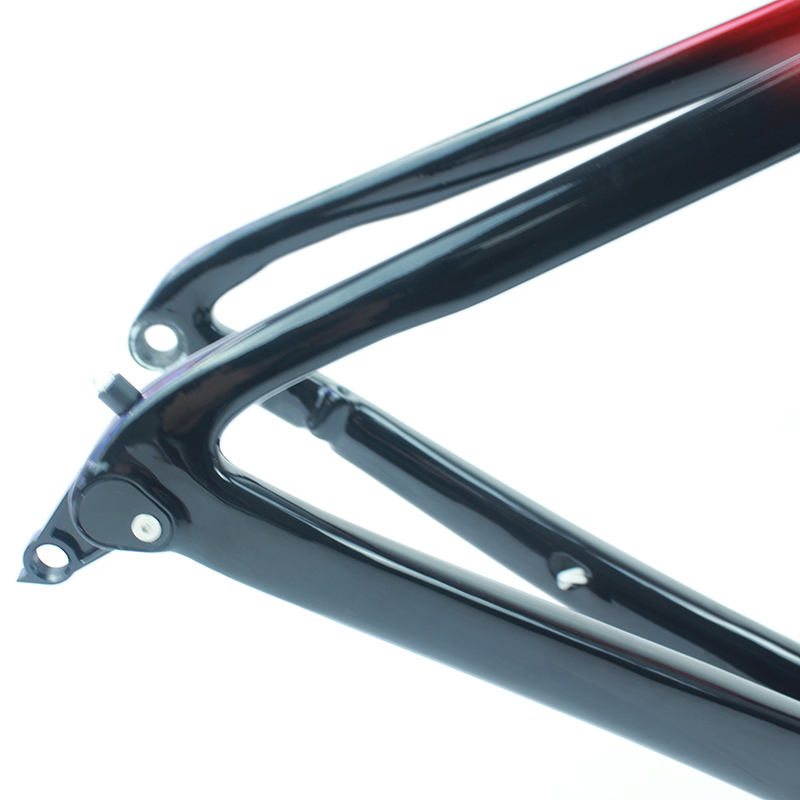 Carbon fiber road aero frame rim and disc brake frame fully hidden inner routing 6