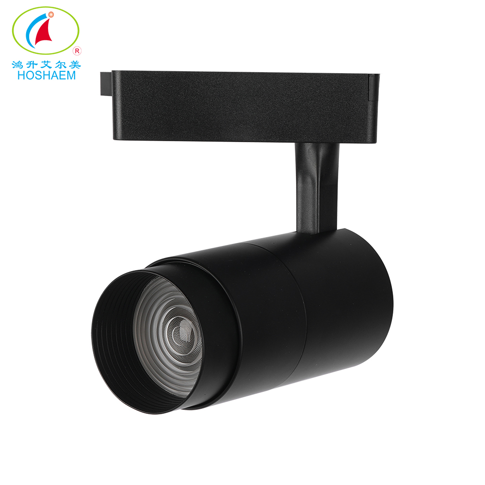 Hongsheng HOSHAEM 20W Zoomable LED éclairage sur rail noir blanc 15 °-60 ° 2200LM fournisseur de projecteur de plafond lumineux 5