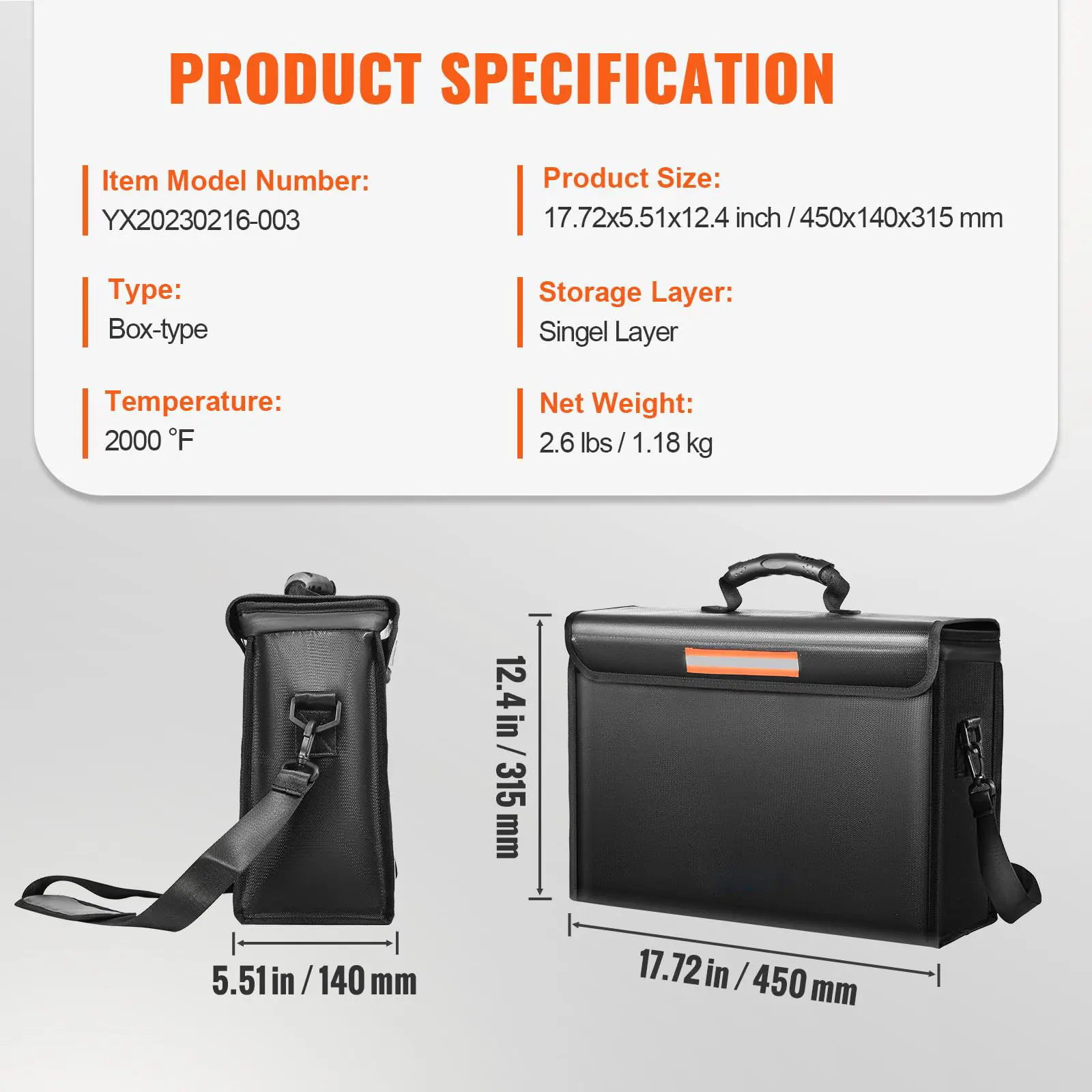 Good Sellingfireproof Waterproof File Box for House 8
