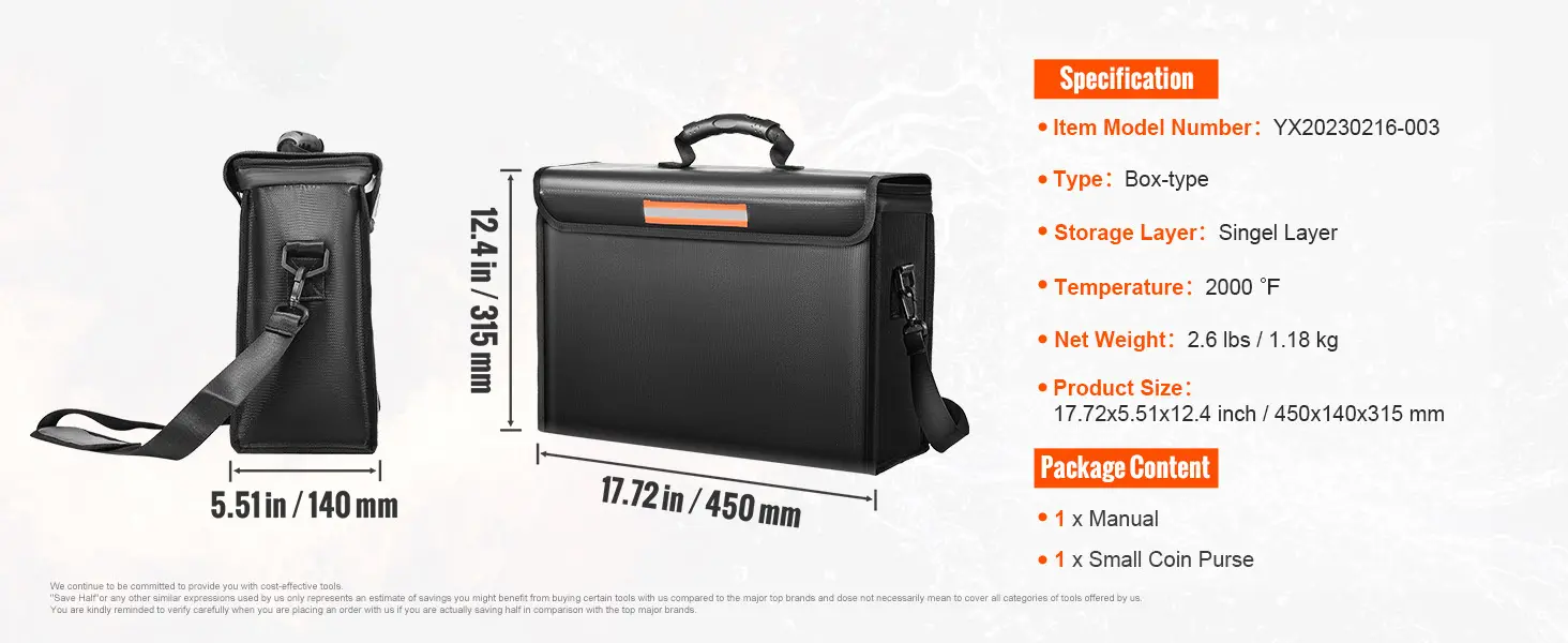Good Sellingfireproof Waterproof File Box for House 15