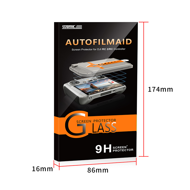 Vidrio templado STARTRC con aplicador sin polvo para DJI RC/ RC 2 10