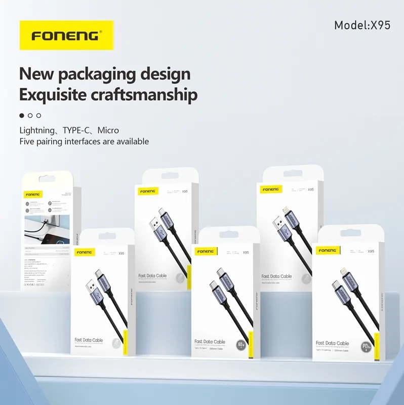 Data Cable Type C Fast Charging FONENG X95Supply 9