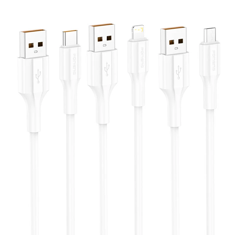 FONENG 1M 3A 2,4A 2,1A Kabel 60W PD27W 3 in 1 Datenkabel XS01 1