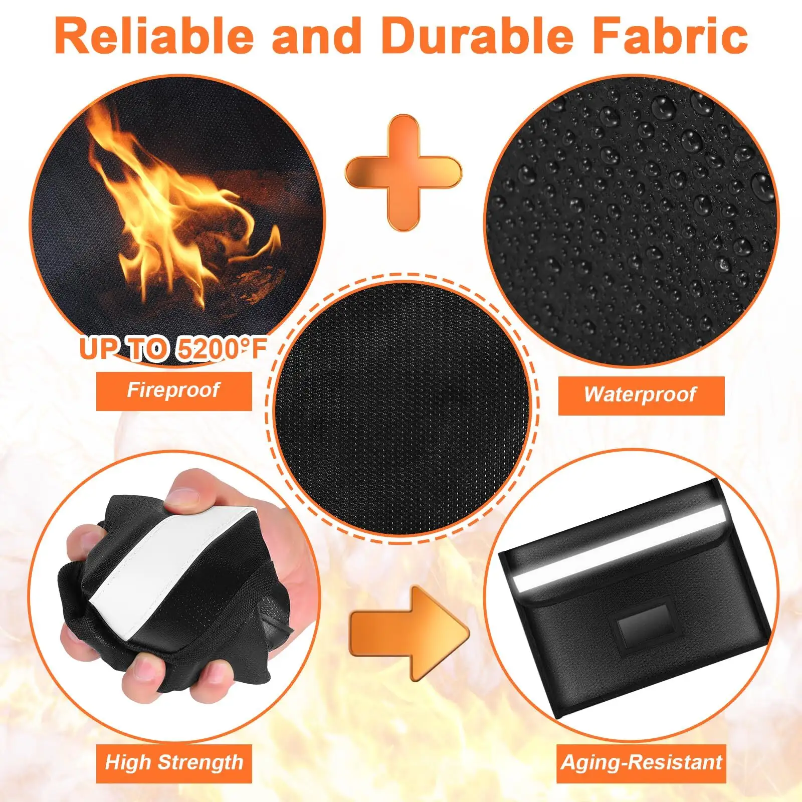 Sanjiu Fireproof Waterproof Document Bag / with Good Price 4