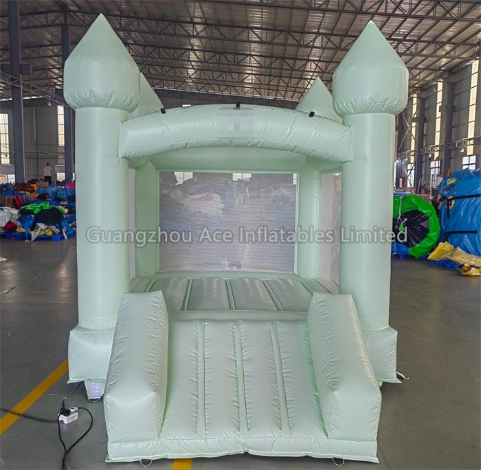 Pastel Mini Bounce House with Slide for Kids 1