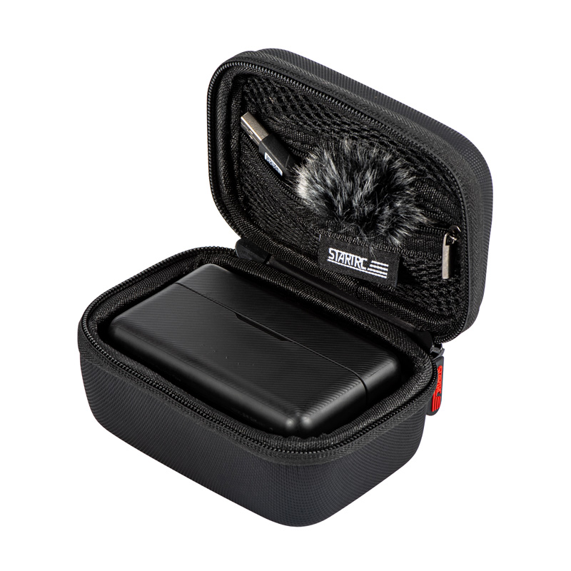 Bolsa de transporte STARTRC con correa para la muñeca y mosquetón para DJI MIC 4