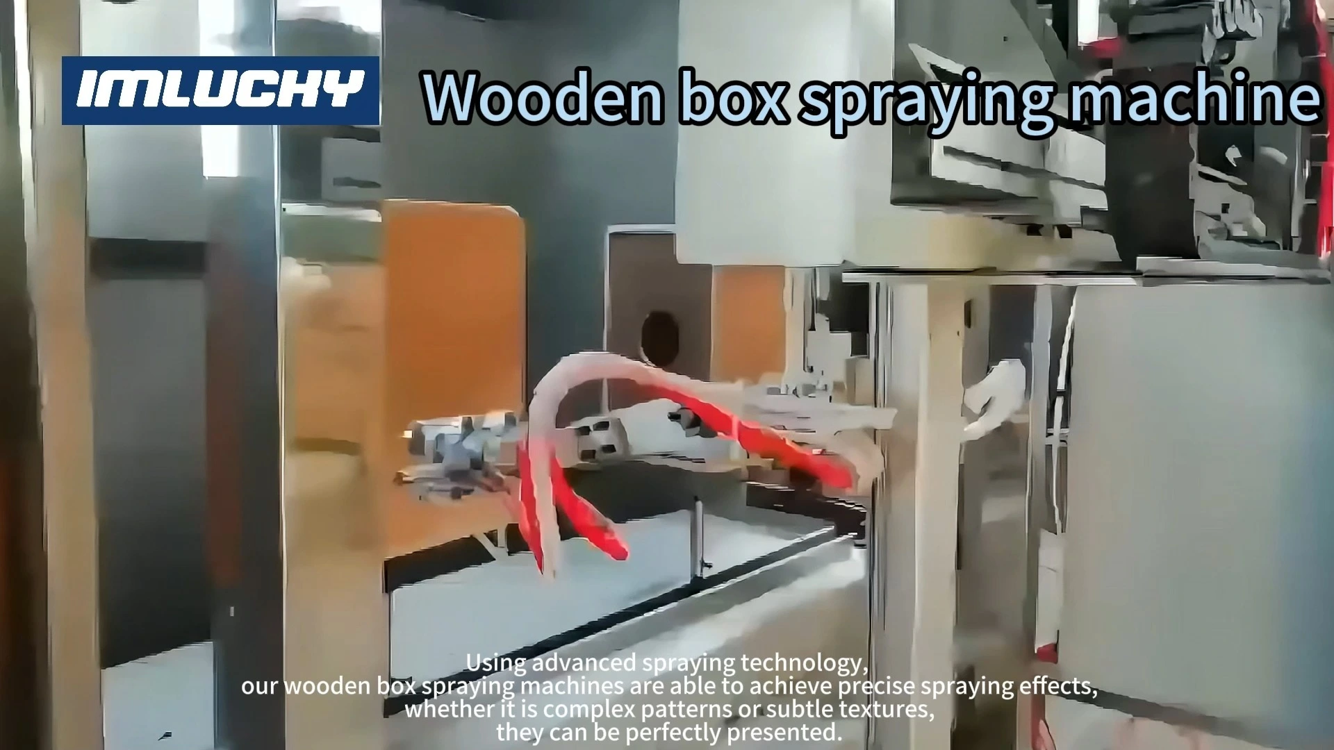 Wooden Box Automatic Spraying Equipment 1