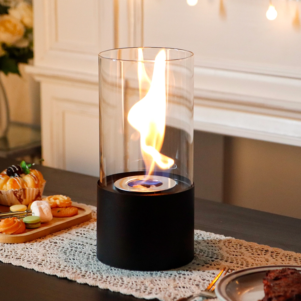 Chimenea de mesa portátil para interiores y exteriores, cuenco de fuego de mesa, chimenea de bioetanol de combustión limpia 1