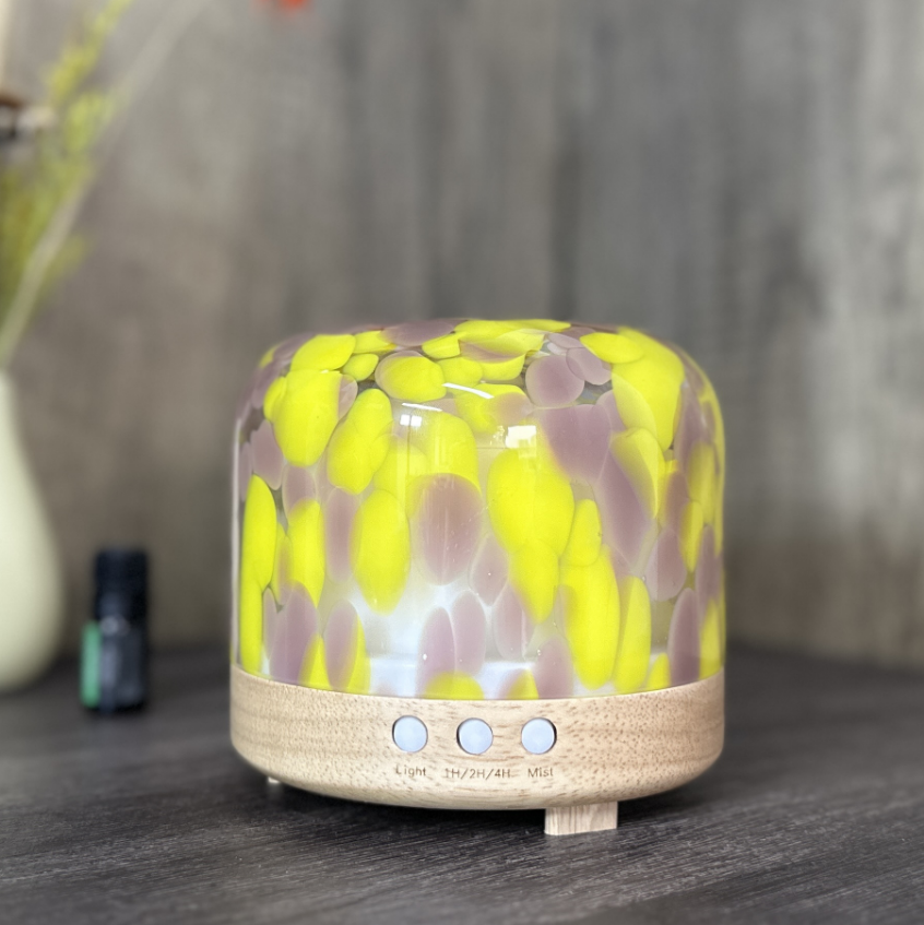 Colorful Home Electric Ultrasonic Glass Aroma Diffuser Essential Oil ...