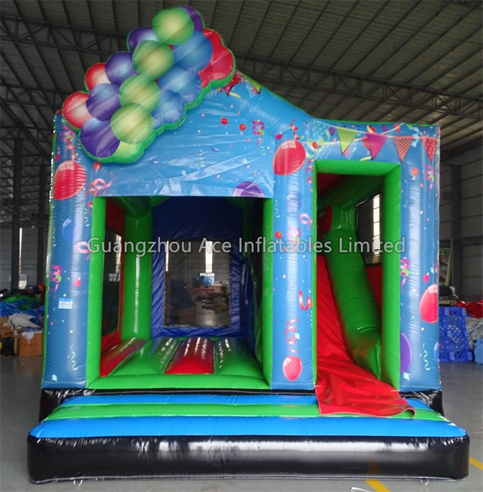 Inflatable Party Balloons Bouncy Castle Combo Slide - Ultimate Fun for Kids' Parties 1