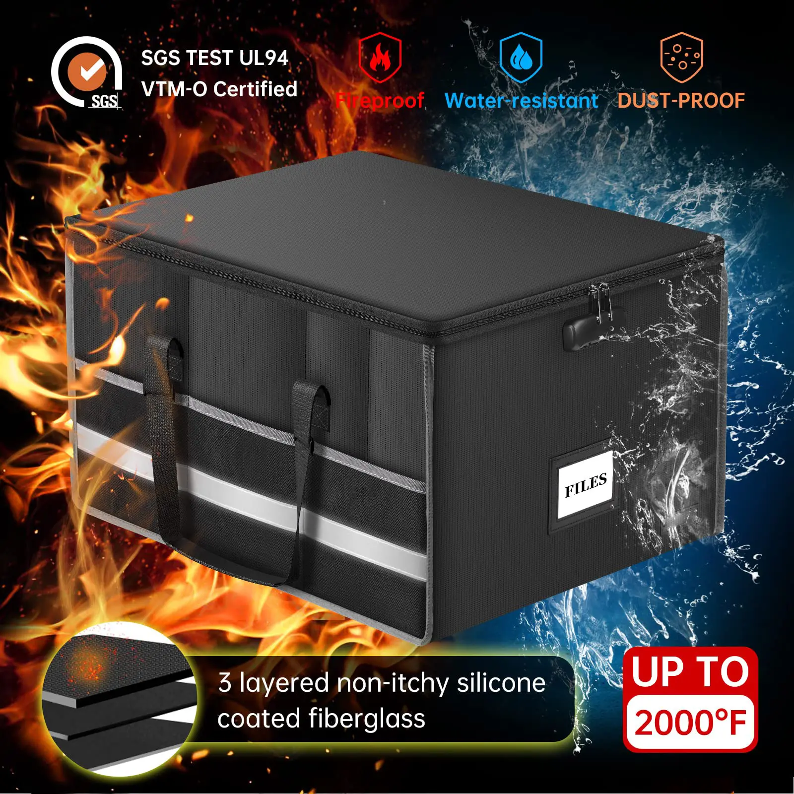 OEM Best Fireproof Waterproof Document Box Sanjiu 5