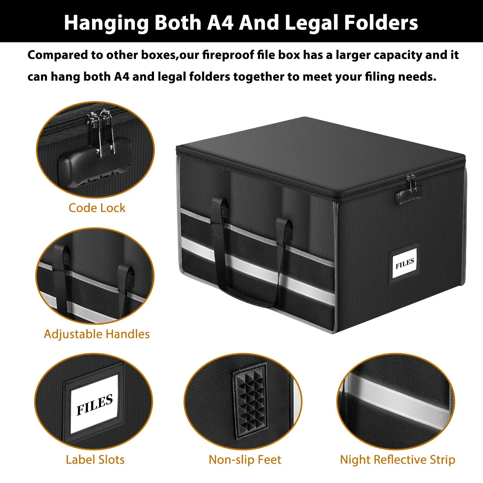 OEM Best Fireproof Waterproof Document Box Sanjiu 6