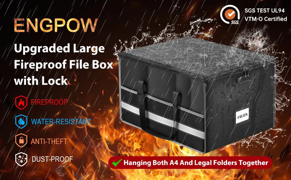OEM Best Fireproof Waterproof Document Box Sanjiu 9