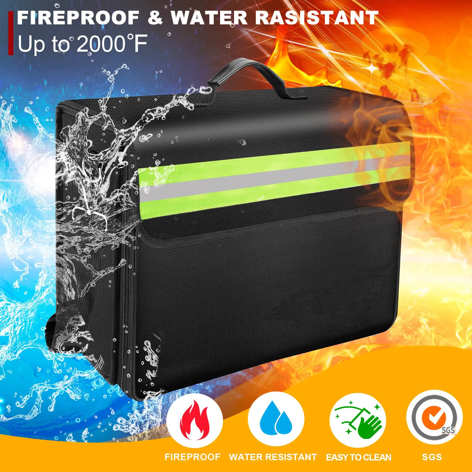 Wholesale Lockable Fireproof Document Box Sanjiu Brand 3