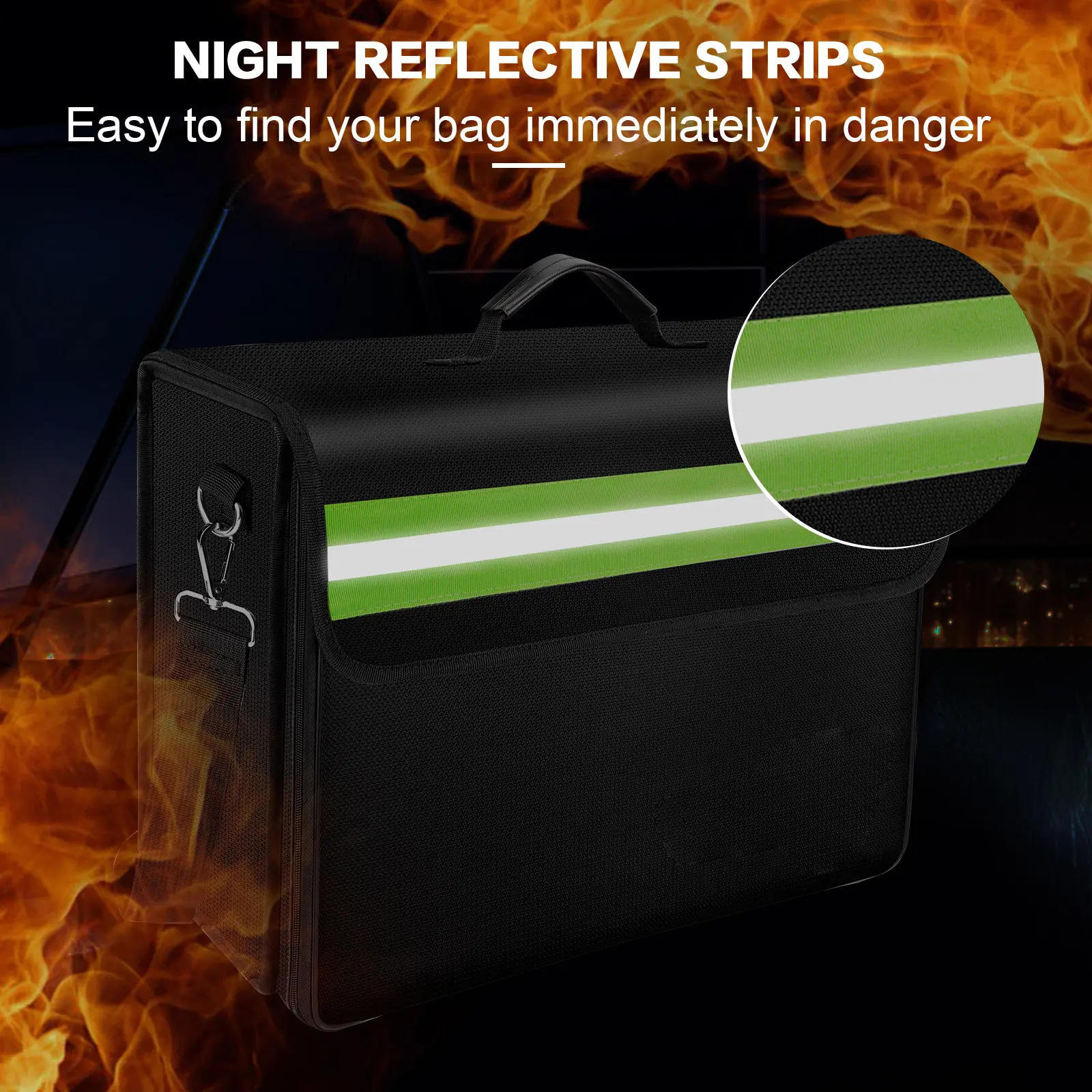 Wholesale Lockable Fireproof Document Box Sanjiu Brand 11