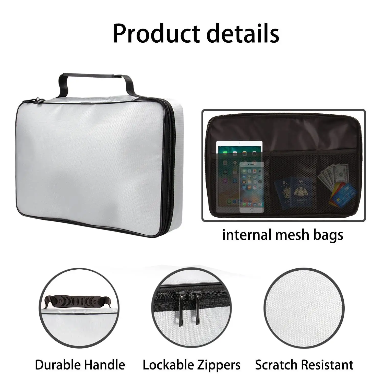 Sanjiu Fireproof Case for Documents with Custom Services 2
