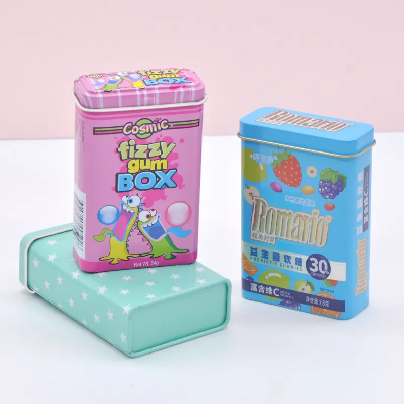 Fabricants de boîtes en fer blanc pour cookies, personnalisation du support de stock par paquet Xinhao 5