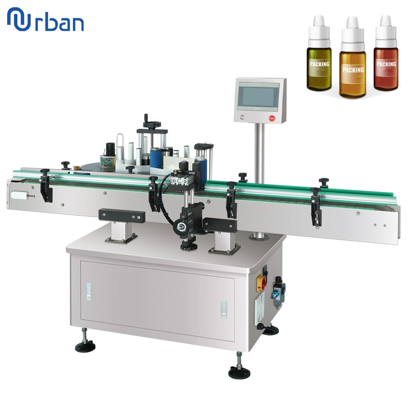 Etichettatrice automatica per applicatore di bottiglie rotonde Etichettatrice per incollare adesivi per bottiglie d'acqua da 330 ml 500 ml 1