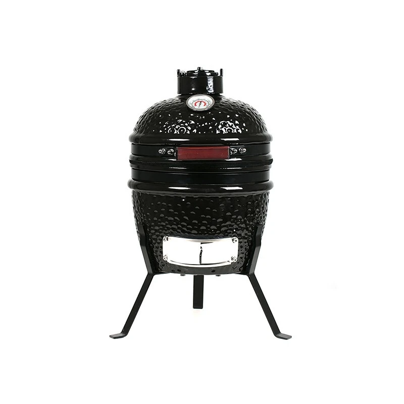 MCD 13 pouces Kamado en céramique en acier inoxydable extérieur jardin cuisine grill barbecue brochette barbecue 1