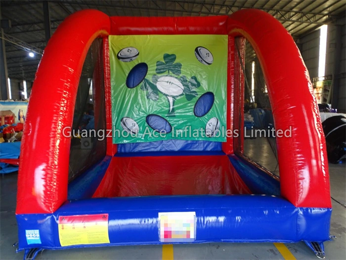 Inflatable Rugby Ball Toss Game - Fun and Interactive Outdoor Activity 1