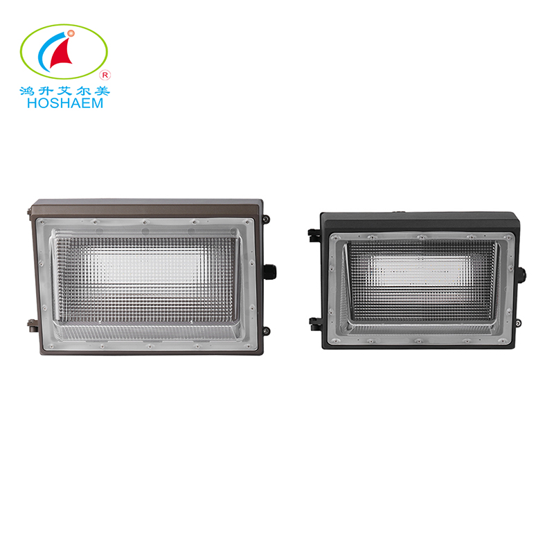 Hongsheng 120W LED Wall Pack Light 15600LM 5000K مصنع أضواء الجدار LED الخارجية التجارية والصناعية 5