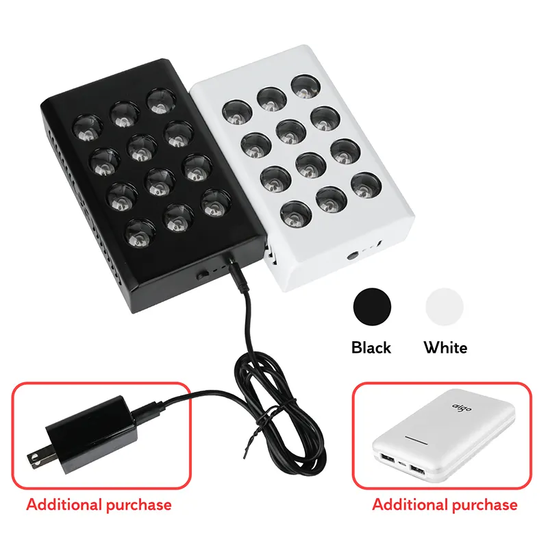 Red Led Panel 12 Lenses (dual Chip = 12 Red and 12 NIR) - for Face - Sunsred 4