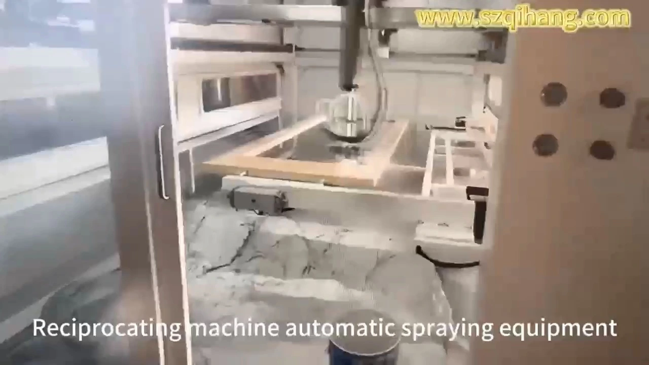 Automatic spraying equipment for wooden doors 1