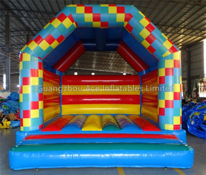 Colored Grid Inflatable Bouncer Bounce House : Endless Bouncing Fun! 1